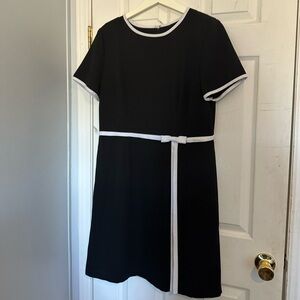 Vintage Bedford Fair Lifestyles Elegant Black and White Dress